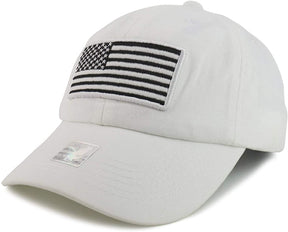 Armycrew USA Flag Embroidered Washed Cotton Unstructured Baseball Cap