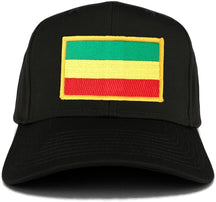 Green, Yellow and Red Rasta Flag Embroidered Iron on Patch Adjustable Baseball Cap