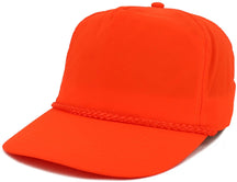 Armycrew 5 Panel Neon Color Nylon Crinkle Cap with Rope Band