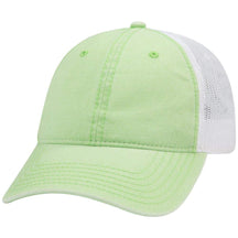 Armycrew Low Profile Washed Pigment Dyed Cotton Mesh Back Trucker Cap