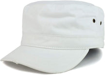 Armycrew Military BDU Style Flat Top Distressed Washed Cap