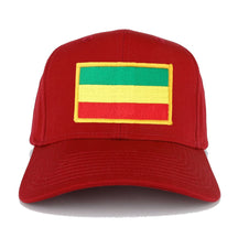 Green, Yellow and Red Rasta Flag Embroidered Iron on Patch Adjustable Baseball Cap