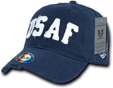 Vintage Cotton Twill Washed Military Cap - USAF