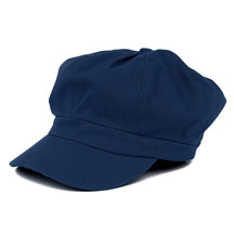 Women's Lightweight 100% Cotton Soft Fit Newsboy Cap with Elastic Back - Black