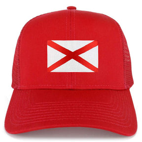 Armycrew New Alabama Home State Flag Embroidered Patch Mesh Trucker Cap