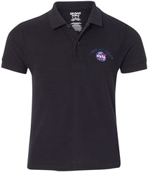 Youth I Need My Space NASA Insignia Embroidered Double Pique Polo Shirt