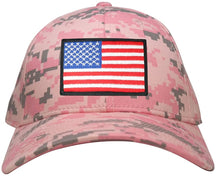 Armycrew Low Profile US American Flag Patch Camo Cap - PKD