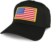 Armycrew XXL Oversize Yellow USA American Flag Patch Solid Baseball Cap
