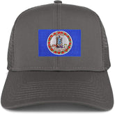 Armycrew New Virginia Home State Flag Embroidered Patch Mesh Trucker Cap