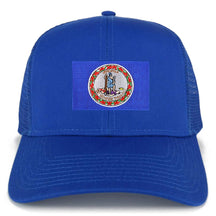 Armycrew New Virginia Home State Flag Embroidered Patch Mesh Trucker Cap