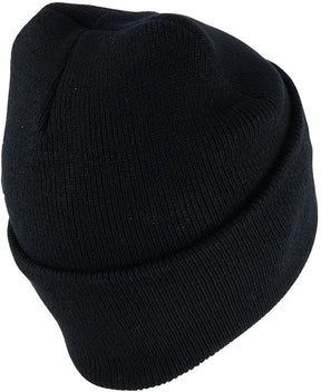 Thin RED Line American Flag Embroidered Cuff Beanie Hat