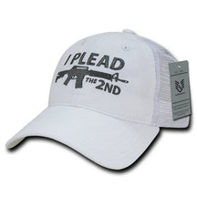 Armycrew I Plead The 2nd Embroidered Unstructured Mesh Back Cotton Cap