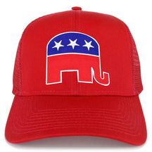 Armycrew Republican Elephant Patch Structured Trucker Mesh Cap