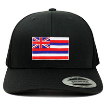 Armycrew New Hawaii State Flag Embroidered Patch Retro Trucker Mesh Cap