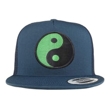 Armycrew 5 Panel Green Yin Yang Patch Flatbill Mesh Cap
