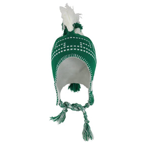 Armycrew Mohawk Irish Aviator Knit Ski Winter Beanie Hat with Braids