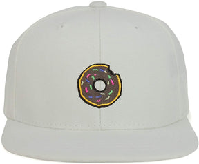 Armycrew Youth Kid Size Donut Patch Flat Bill Snapback Baseball Cap