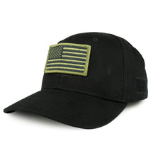 Armycrew USA Olive Flag Tactical Patch Structured Operator Baseball Cap- ACU