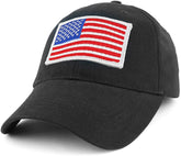 Armycrew USA White American Flag Embroidered Tactical Patch with Adjustable Operator Cap