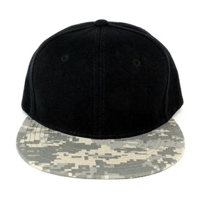 Armycrew 6 Panel Constructed Camo Bill Snapback Adjustable Cap