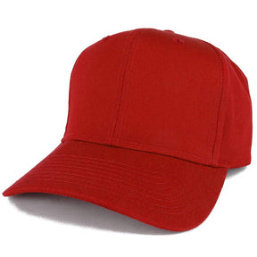 Armycrew Adjustable Solid Color Plain Cotton Polyester Blank Snapback Baseball Style Cap