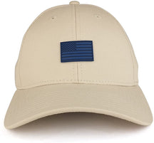 Armycrew Small Rubber American Flag Structured Cotton Adjustable Baseball Cap