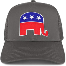 Armycrew Republican Elephant Patch Structured Trucker Mesh Cap