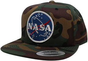 Flexfit NASA Meatball Patch Snapback Camouflage Baseball Cap
