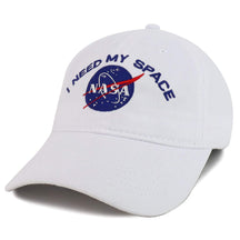 NASA I Need My Space Embroidered 100% Brushed Cotton Soft Low Profile Cap - Black