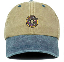 Armycrew Donut Embroidered Patch Unstructured Cotton Washed Baseball Cap