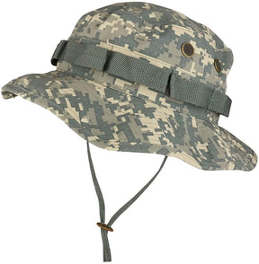 Armycrew Ripstop Tear Resistant Cotton Jungle Boonie Cap with Chin Strap
