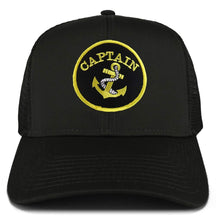 Armycrew Captain Anchor Circular Patch Oversized XXL Structured High Profile Trucker Cap