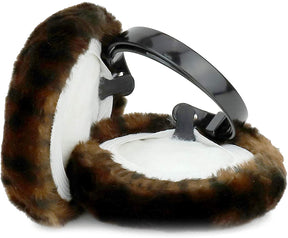 Armycrew Jumbo Animal Print Foldable Winter Fur Ear muffs