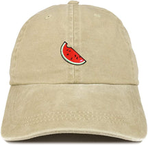 Armycrew Watermelon Embroidered Patch Unstructured Cotton Washed Baseball Cap