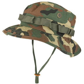 Armycrew Ripstop Tear Resistant Cotton Jungle Boonie Cap with Chin Strap