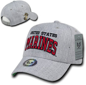 Rapid Dominance Heather Grey Military Cap with High Definition Embroidery