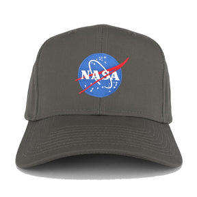 Armycrew NASA Small Insignia Space Logo Embroidered Patch Adjustable Baseball Cap