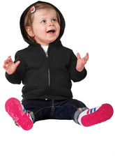 Armycrew Infant Full-Zip Cotton Poly Fleece Sweatshirt Basic Hoodie
