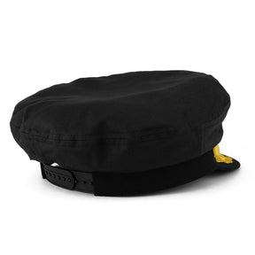 Adjustable Gold Color Embroidery Leafs and Patch Flagship Captain Hat