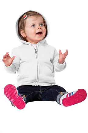 Armycrew Infant Full-Zip Cotton Poly Fleece Sweatshirt Basic Hoodie