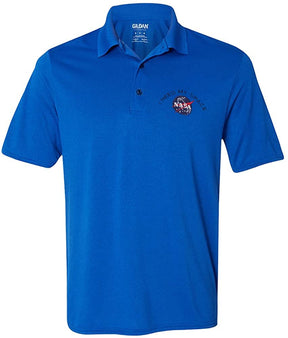 Mens NASA I Need My Space Meatball Embroidered Poly Jersey Sport Shirt