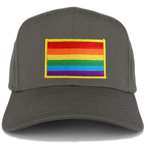 Armycrew LGBTQ Rainbow Flag Structured High Profile Baseball Cap