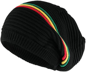 Armycrew Deep Crown Style Rasta 100% Cotton Beanie Hat