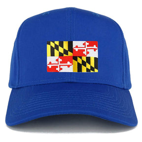 Armycrew XXL Oversize New Maryland State Flag Patch Adjustable Baseball Cap