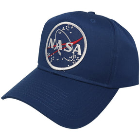 NASA Space Logo Embroidered Iron On Patch Snapback Cap - Plain Back
