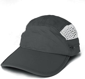 Armycrew Taslon UV 50 Plus Water Repellent Cap with Hidden Flap - Charcoal - Large