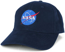 AC Racing NASA Insignia Logo Embroidered Deluxe Cotton Cap (One Size, Black)