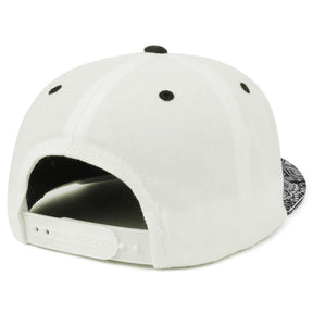 Armycrew Paisley Bandana Print Flat Bill Snapback Cap