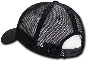 Armycrew Freedom Isn't Free American Flag Embroidered Unstructured Mesh Back Cap