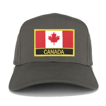 Canada Flag with Text Embroidered Iron on Patch Adjustable Baseball Cap